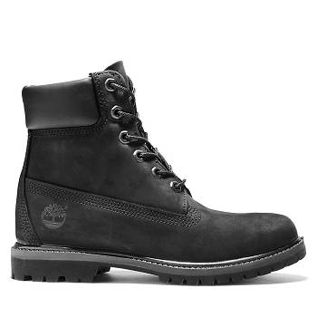 Timberland Női 6-Inch Premium Vízálló Bakancs Fekete